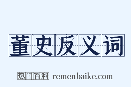 董史反义词是什么意思的图片